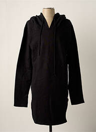 Robe mi-longue manches longues manches longues noir OCTOBRE NOIR femme