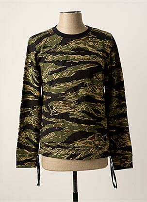 Sweat-shirt tissage jersey manches longues vert REPLAY homme