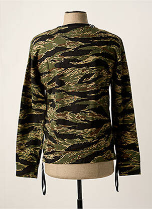Sweat-shirt tissage jersey manches longues vert REPLAY homme
