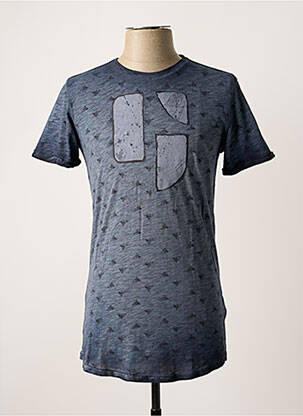 T-shirt tissage jersey manches courtes bleu GARCIA garçon