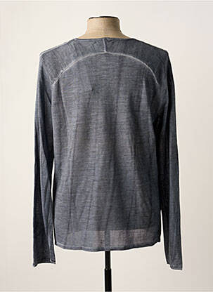 Pull col rond manches longues gris CALVIN KLEIN homme
