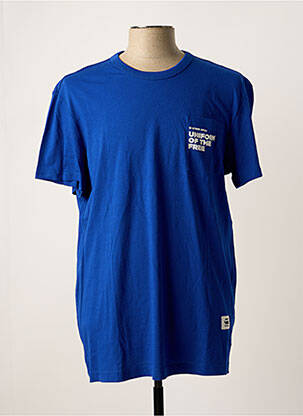 T-shirt coupe droite manches courtes bleu G STAR homme