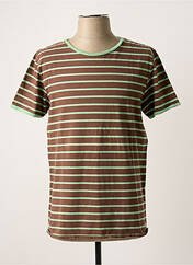 T-shirt marron SCOTCH & SODA pour homme seconde vue