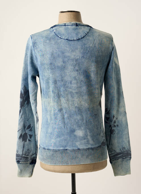 Sweat-shirt tissage jersey manches longues bleu SCOTCH & SODA homme