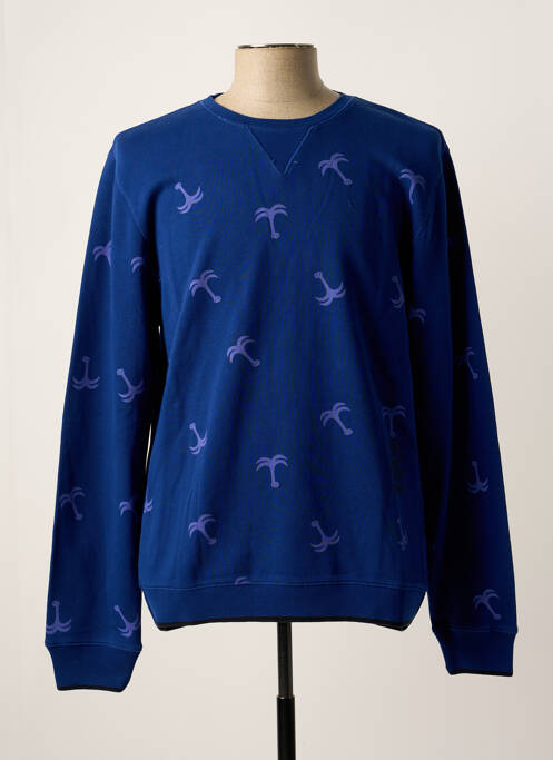 Sweat-shirt bleu SCOTCH & SODA pour homme