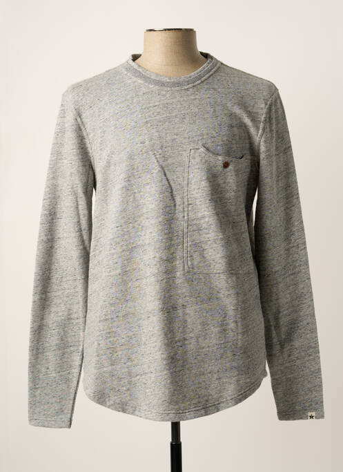 Sweat-shirt gris TWO ANGLE pour homme