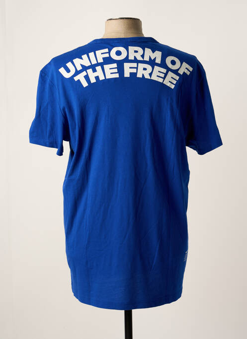 T-shirt bleu G STAR pour homme