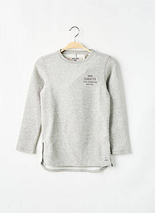 Sweat-shirt broderie manches longues gris GARCIA fille