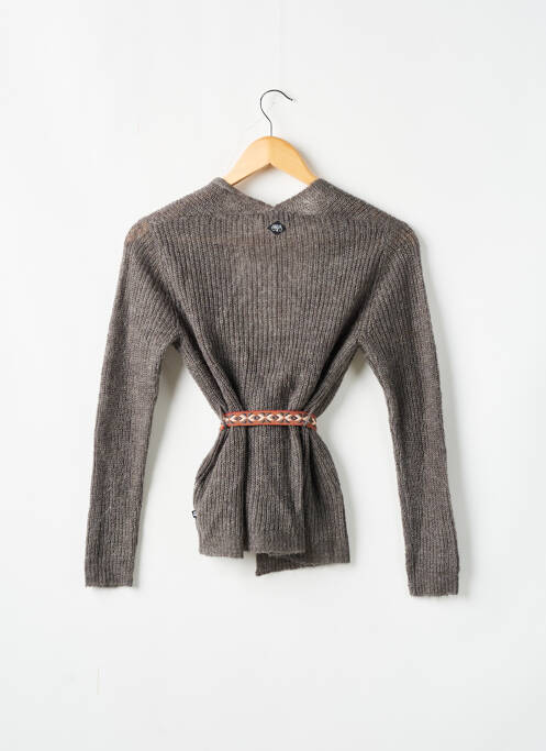 Gilet manches longues gris LE TEMPS DES CERISES pour fille