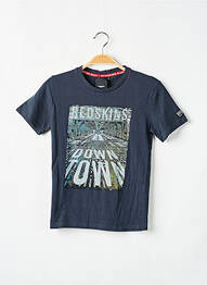 T-shirt tissage jersey manches courtes bleu REDSKINS garcon