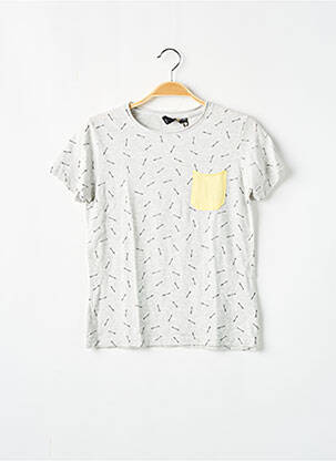 T-shirt coupe droite manches courtes gris LE TEMPS DES CERISES garçon