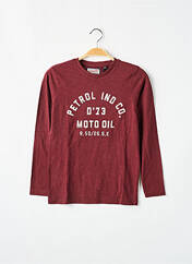 T-shirt rouge PETROL INDUSTRIES pour garçon seconde vue