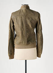 Veste en cuir beige OAKWOOD pour femme seconde vue