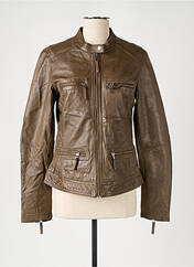 Veste en cuir marron OAKWOOD pour femme seconde vue