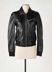 Veste en cuir noir OAKWOOD pour femme seconde vue