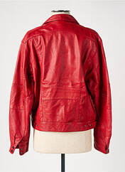 Veste en cuir rouge OAKWOOD pour femme seconde vue