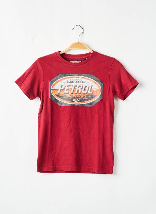 T-shirt rouge PETROL INDUSTRIES pour garçon