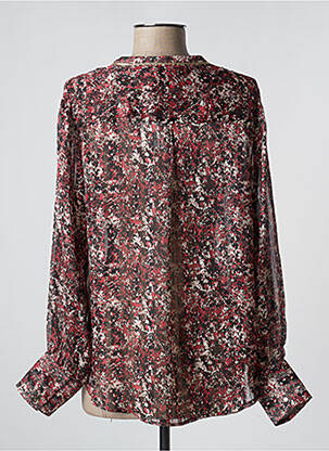 Blouse légère et transparente manches longues rouge EMA BLUE'S femme