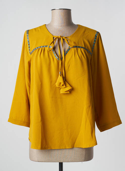 Blouse jaune EMA BLUE'S pour femme