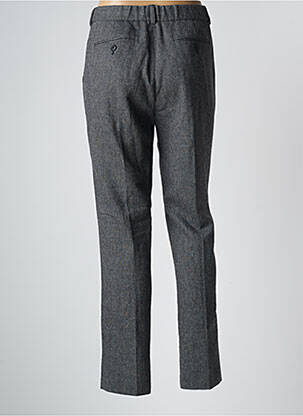 Pantalon chino fermeture zippée sous rabat avec crochet taille normale gris MAISON LAB femme