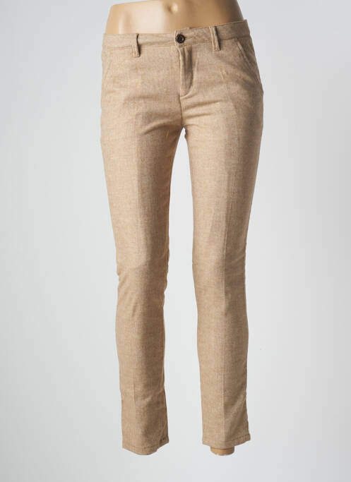 Pantalon slim beige REIKO pour femme