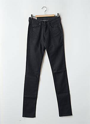Jeans skinny stretch taille basse noir LE TEMPS DES CERISES femme