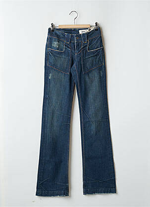Jean coupe flare taille basse taille basse bleu TEDDY SMITH femme