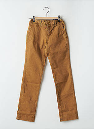 Pantalon slim stretch taille ajustable marron TEDDY SMITH garçon