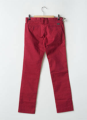 Pantalon chino stretch taille ajustable rouge TEDDY SMITH garçon