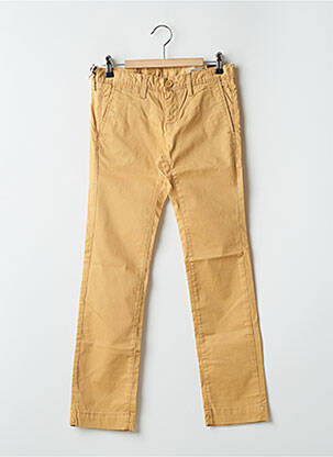Pantalon chino stretch taille ajustable beige TEDDY SMITH garçon