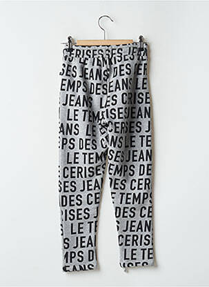 Jogging slim taille élastique gris LE TEMPS DES CERISES fille