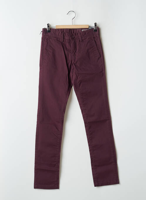 Pantalon slim violet TEDDY SMITH pour garçon