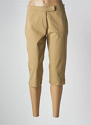 Pantacourt tissage popeline taille normale beige FREEMAN T.PORTER femme