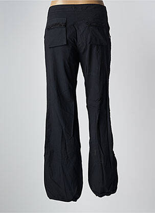 Pantalon droit tissage popeline taille normale noir SESSUN femme