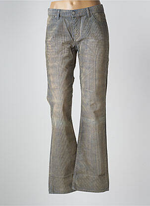 Pantalon flare stretch taille normale bleu TEDDY SMITH femme