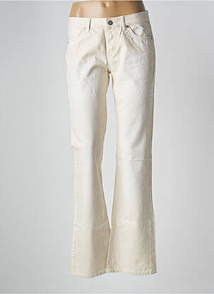 Jeans bootcut poches taille basse beige SCHOOL RAG femme