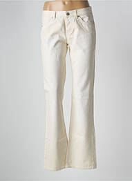 Jeans bootcut poches taille basse beige SCHOOL RAG femme