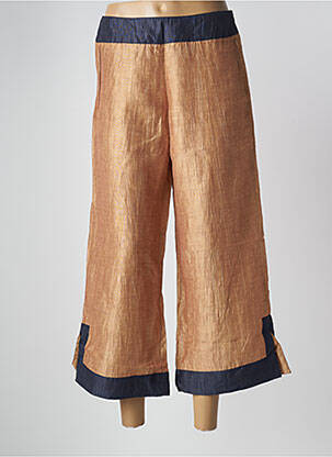 Pantacourt taille haute beige SCHOOL RAG femme