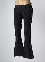 Pantalon flare stretch taille basse noir TRIPLE 5 SOUL femme