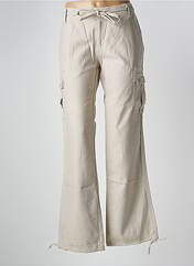 Pantalon cargo beige TEDDY SMITH pour femme seconde vue