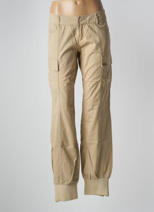 Pantalon cargo taille basse taille basse beige FREEMAN T.PORTER femme