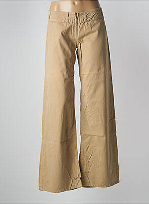 Pantalon flare taille basse taille basse beige FREEMAN T.PORTER femme