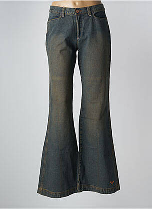 Jean coupe flare stretch taille haute bleu ROXY femme