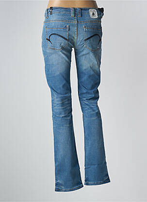 Jeans coupe slim effet usé délavé taille basse bleu ONE GREEN ELEPHANT femme