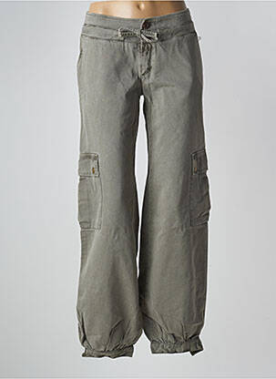 Pantalon cargo taille basse taille basse vert LA BRIGADA INTERNACIONAL femme
