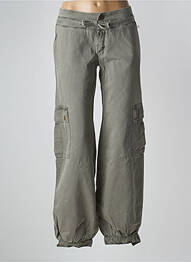 Pantalon cargo taille basse taille basse vert LA BRIGADA INTERNACIONAL femme
