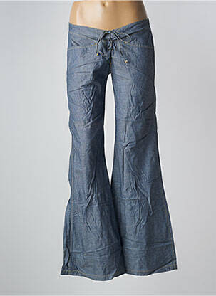 Pantalon flare taille basse taille basse bleu LA BRIGADA INTERNACIONAL femme