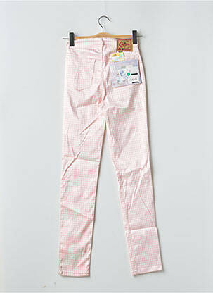 Pantalon slim skinny taille haute rose CIMARRON femme
