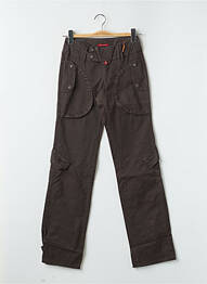 Pantalon cargo tissage popeline taille normale marron BE YOU K femme