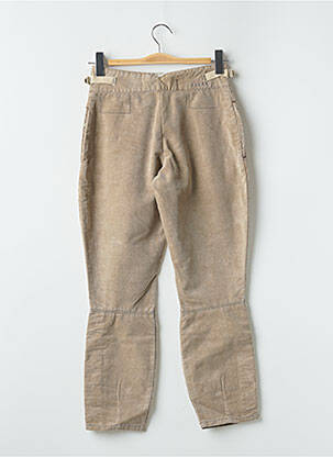 Pantalon 7/8 taille haute taille haute beige SCHOOL RAG femme